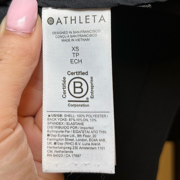 Athleta - Advantage Poplin Jacket Top Black Long Sleeve Pullover in Size XS - Picture 13 of 14